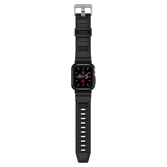 Apple Watch (40-41mm) Spigen Rugged Armor Pro Case - TPU Cover - Sort