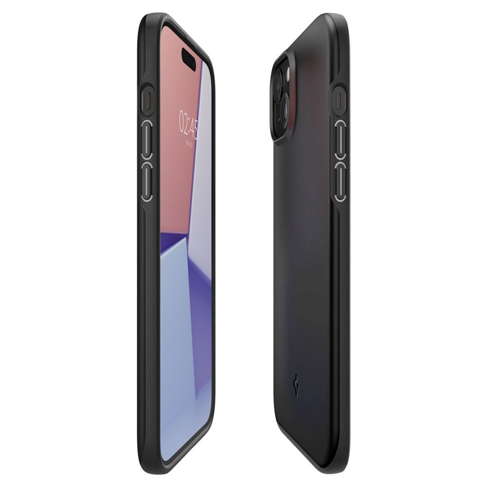 iPhone 15 Spigen Thin Fit Cover - Sort