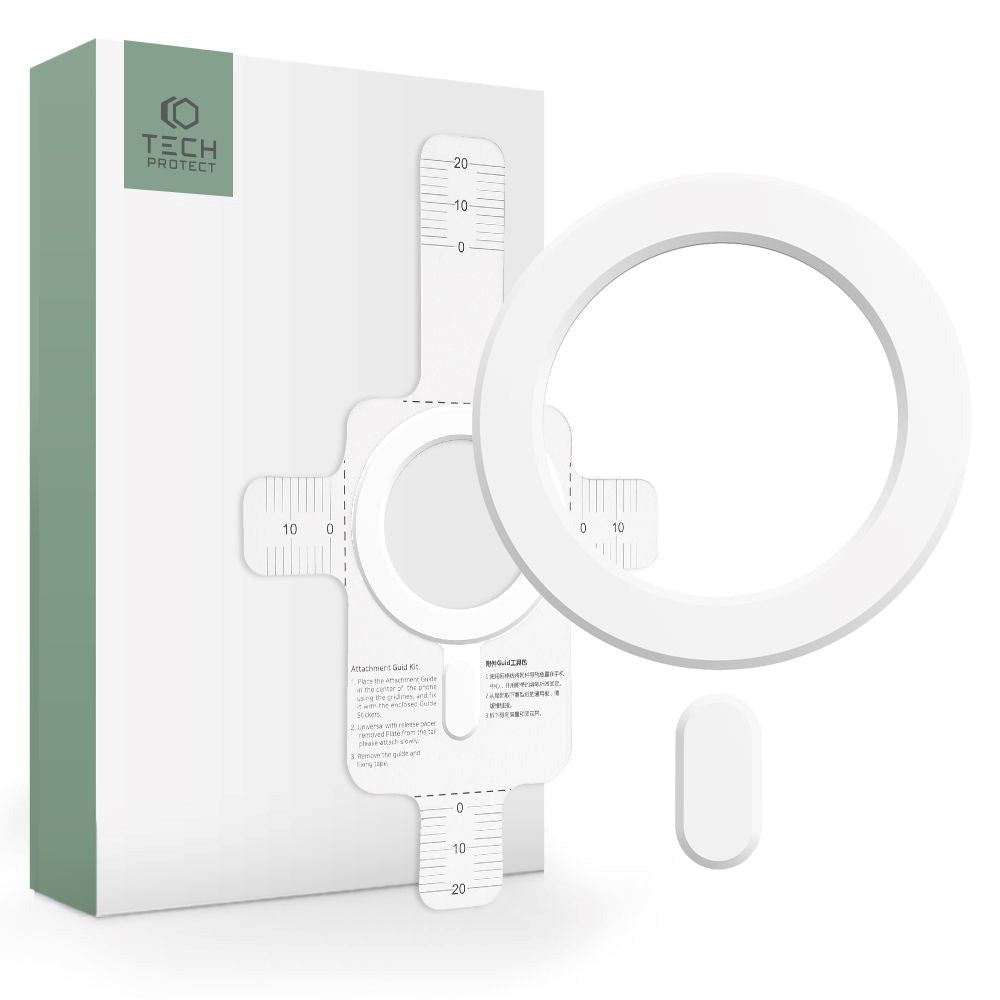Tech-Protect Magmat MagSafe Kompatibel Magnetisk Ring - Hvid
