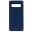 Samsung Galaxy S10 Mat Silikone Cover - Mørkeblå