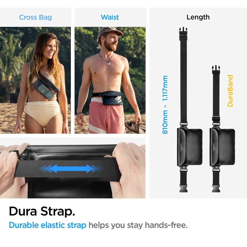 Spigen A620 Vandtæt Bæltetaske - Sort