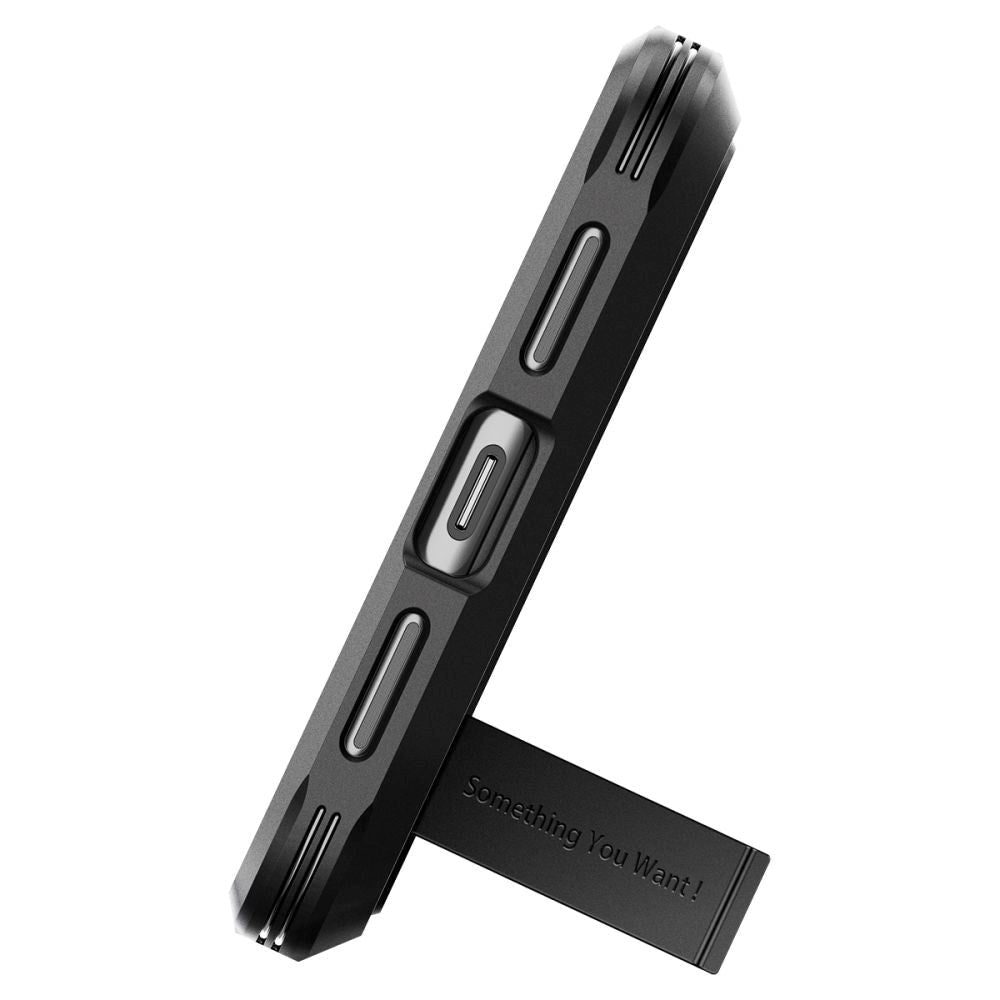 Google Pixel 8 Pro Spigen Tough Armor Cover m. Kickstand - Sort