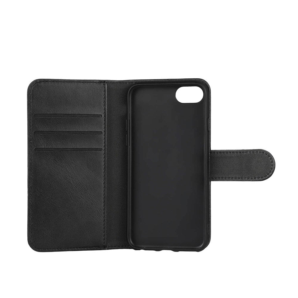 iPhone SE / 8 / 7 / 6 Classic Wallet Flip Cover m. Ståfunktion - Sort