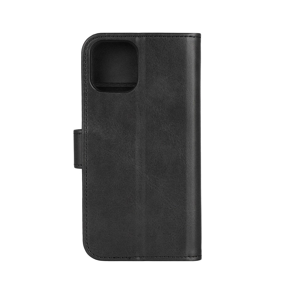 iPhone 12 / 12 Pro Classic Wallet Flip Cover m. Ståfunktion - Sort
