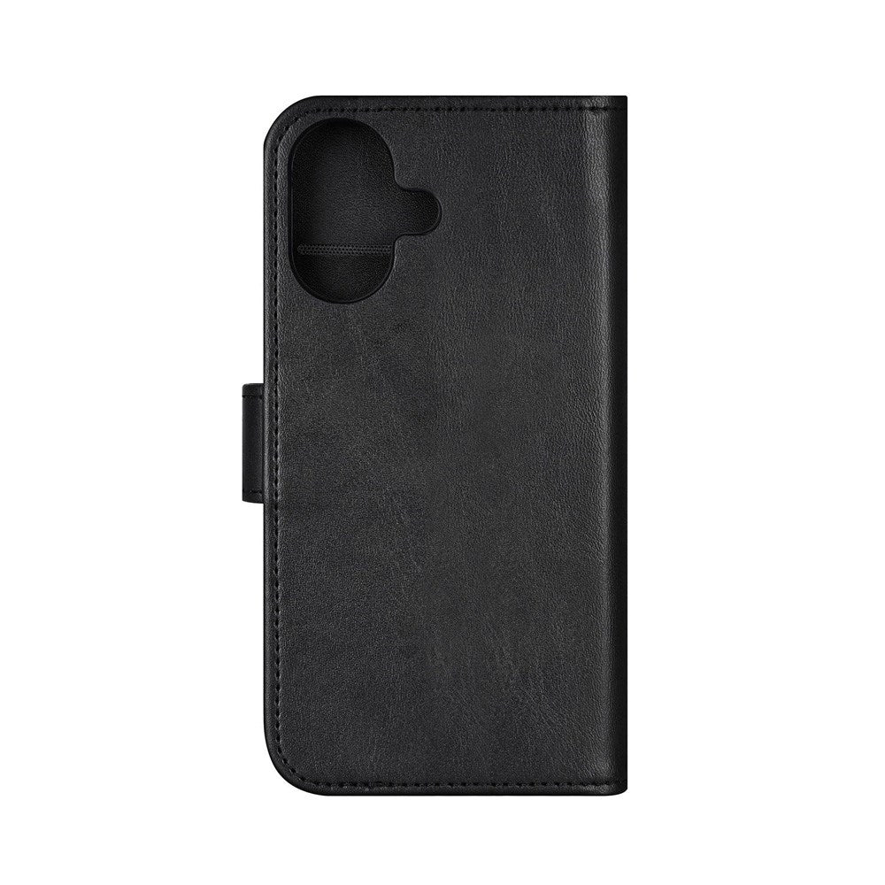 iPhone 16 Classic Wallet Flip Cover m. Ståfunktion - Sort