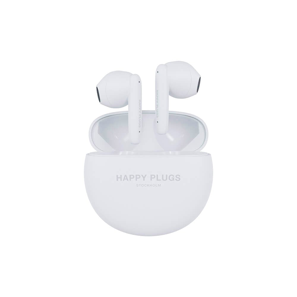 Happy Plugs Joy Lite Trådløse In-Ear Høretelefoner - Hvid