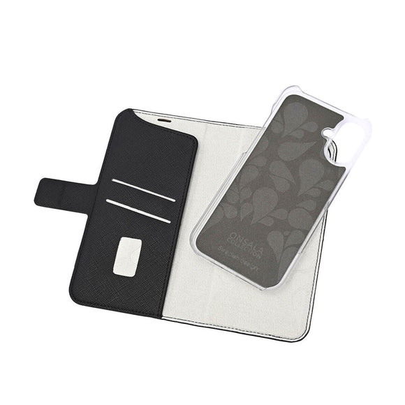 iPhone 16 Plus Onsala Eco Flip Cover m. Pung - MagSafe Kompatibel - Black