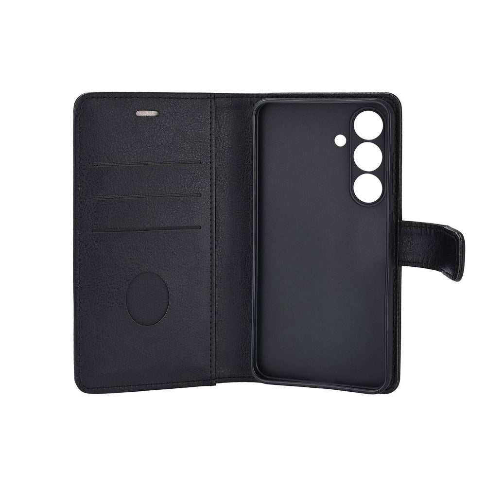 Samsung Galaxy S26 RadiCover Anti Stråling Kunstlæder Flip Cover m. Kortholder - Sort