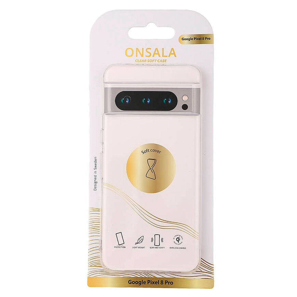 Google Pixel 8 Pro Onsala Clear Soft Cover - Gennemsigtig