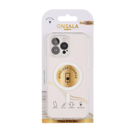 Onsala iPhone 16 Pro Max Fleksibelt Plast Cover - MagSafe Kompatibel - Gennemsigtig
