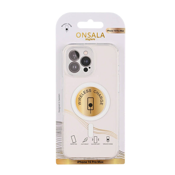 Onsala iPhone 16 Pro Max Fleksibelt Plast Cover - MagSafe Kompatibel - Gennemsigtig