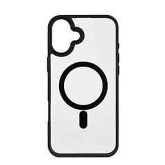 iPhone 16 Plus Onsala Bumper Cover - MagSafe Kompatibel - Sort & Gennemsigtig