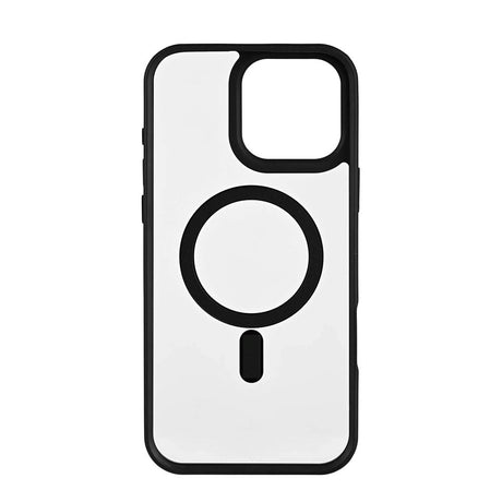 iPhone 16 Pro Max Onsala Bumper Cover - MagSafe Kompatibel - Sort & Gennemsigtig
