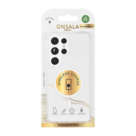 Samsung Galaxy S26 Ultra Onsala Hybrid Plast Cover - MagSafe Kompatibel - Gennemsigtig