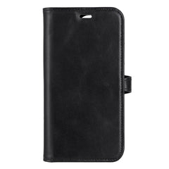 iPhone 14 Pro Buffalo Wallet Ægte Læder Magnet Cover m. Pung - Sort