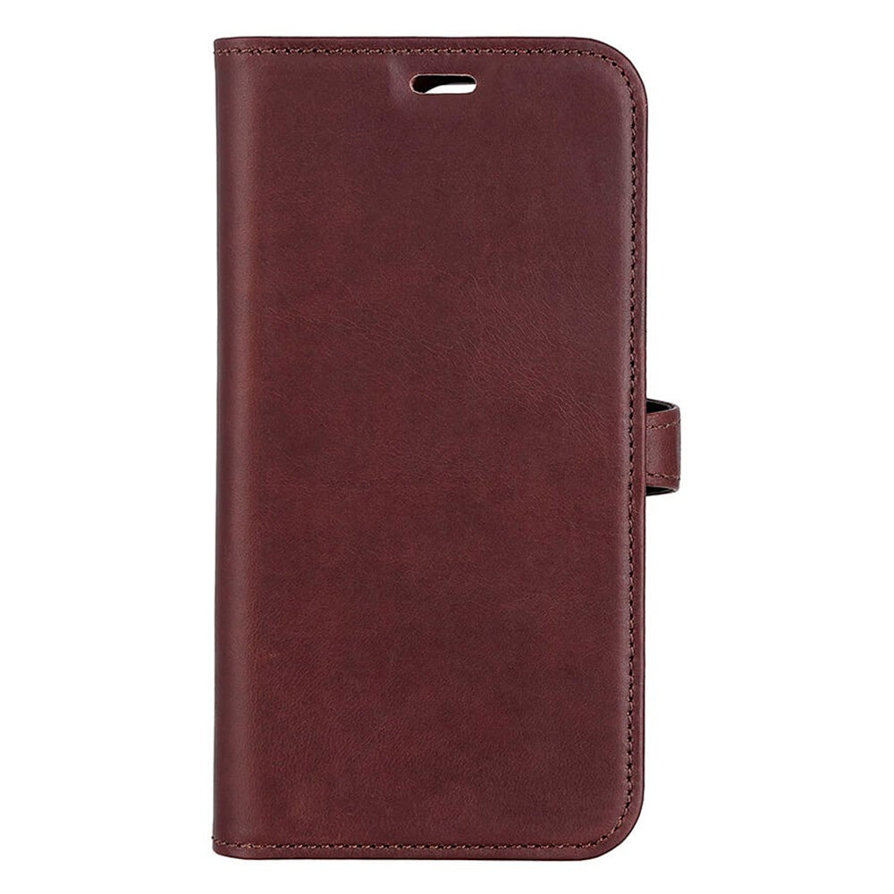 iPhone 14 Pro Buffalo Wallet Ægte Læder Magnet Cover m. Pung - Brun