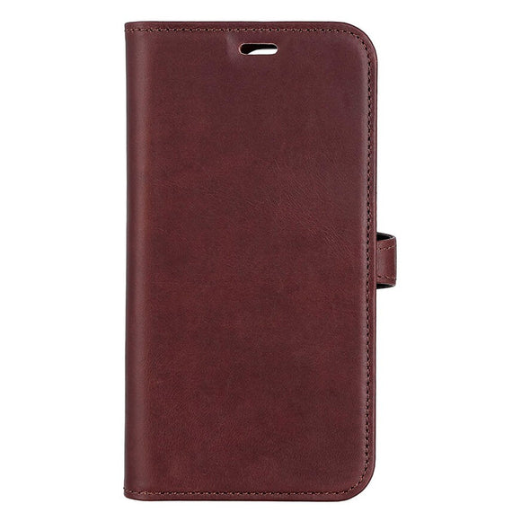 iPhone 14 Pro Buffalo Wallet Ægte Læder Magnet Cover m. Pung - Brun