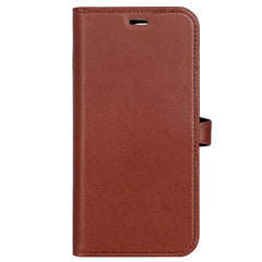 iPhone 15 Pro Buffalo 2-in-1 Wallet Ægte Læder Magnet Cover m. Pung - Brun