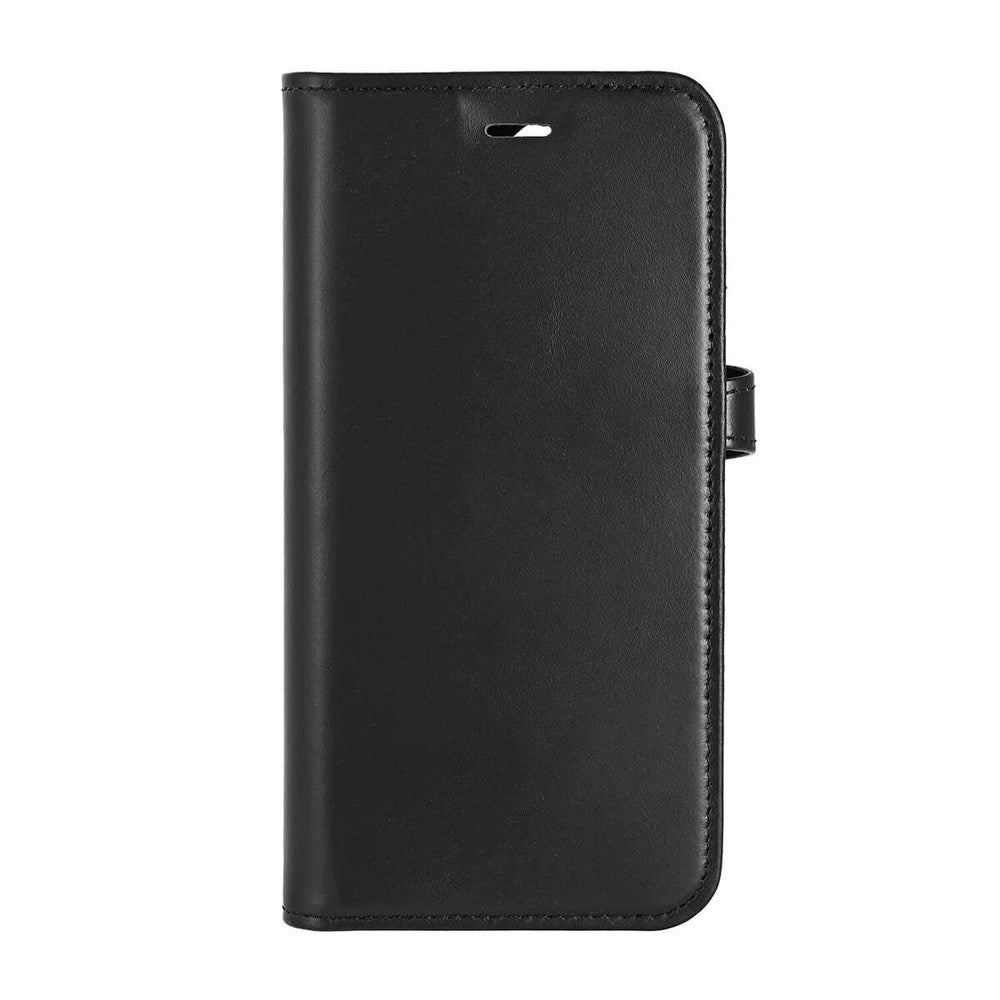iPhone 16 Buffalo 2-in-1 Wallet Ægte Læder Magnet Cover m. Pung - MagSafe Kompatibel - Sort