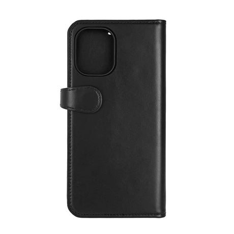 iPhone 16 Plus Buffalo 2-in-1 Wallet Ægte Læder Magnet Cover m. Pung - MagSafe Kompatibel - Sort