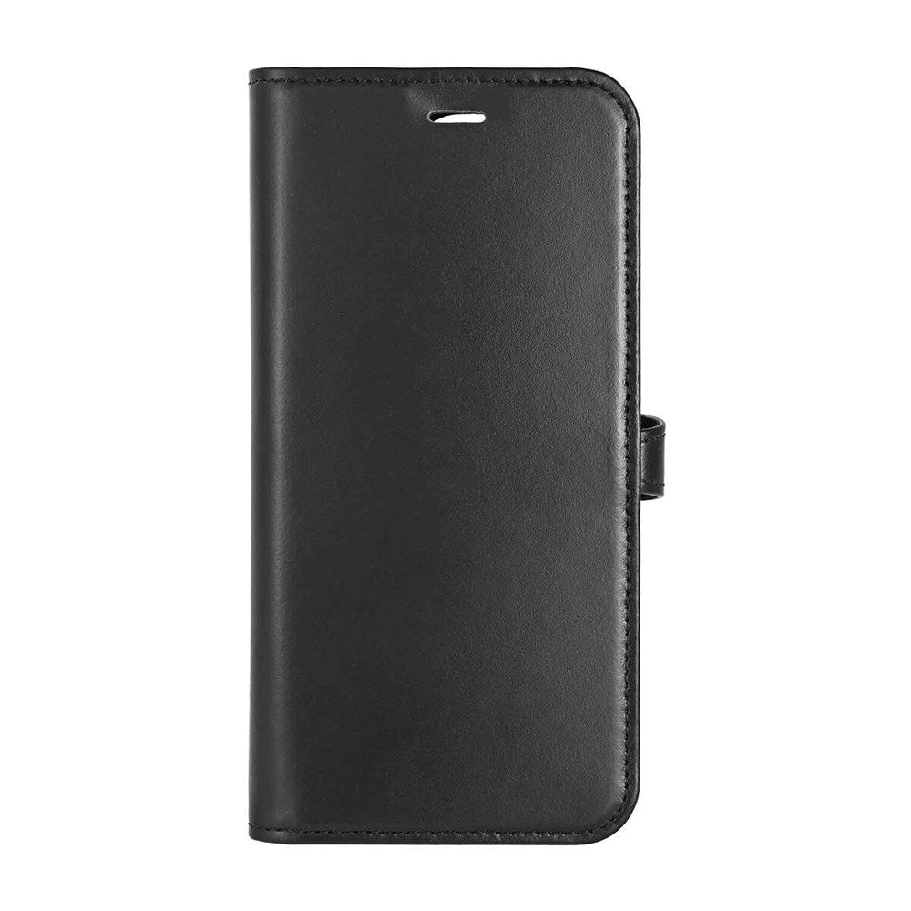 iPhone 16 Pro Buffalo 2-in-1 Wallet Ægte Læder Magnet Cover m. Pung - MagSafe Kompatibel - Sort