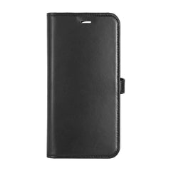 iPhone 16 Pro Buffalo 2-in-1 Wallet Ægte Læder Magnet Cover m. Pung - MagSafe Kompatibel - Sort