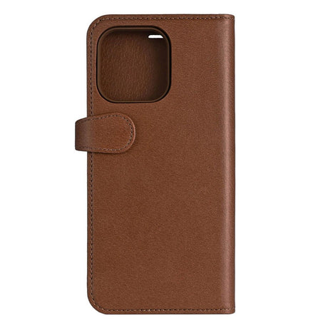 iPhone 16 Pro Max Buffalo 2-in-1 Wallet Ægte Læder Magnet Cover m. Pung - MagSafe Kompatibel - Brun