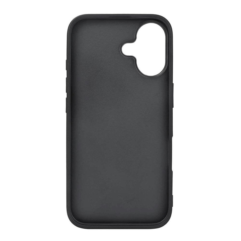 iPhone 16 Buffalo Ægte Læder Cover - MagSafe Kompatibel - Sort