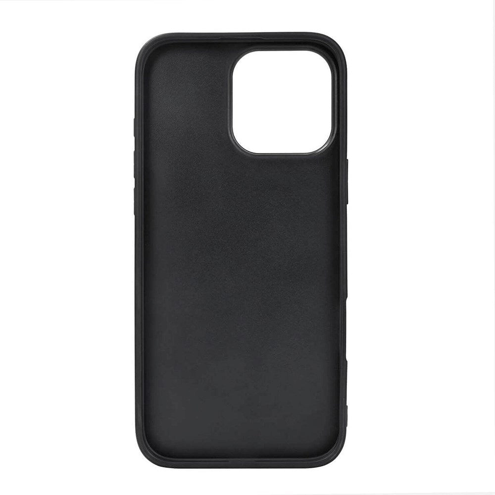 iPhone 16 Pro Max Buffalo Ægte Læder Cover - MagSafe Kompatibel - Sort