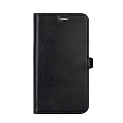 iPhone Air Buffalo 2-i-1 Ægte Læder Flip Cover - Sort