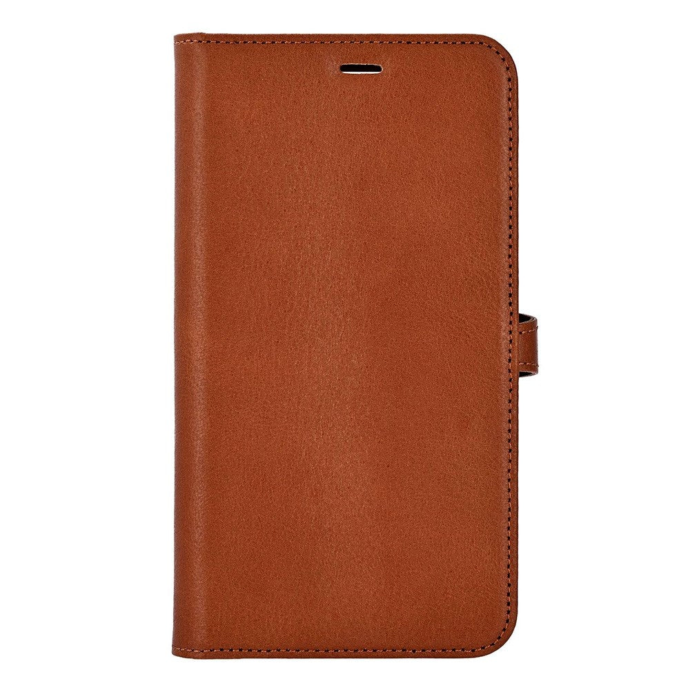 iPhone 17 Pro Max Buffalo 2-i-1 Ægte Læder Flip Cover - Brun