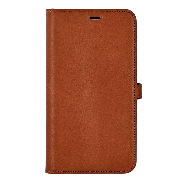 iPhone 17 Pro Max Buffalo 2-i-1 Ægte Læder Flip Cover - Brun