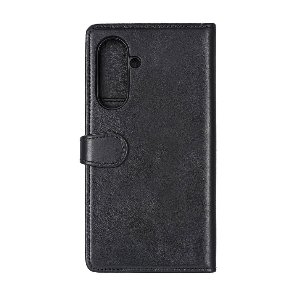 Samsung Galaxy A57 Buffalo 2-i-1 Ægte Læder Flip Cover - Sort
