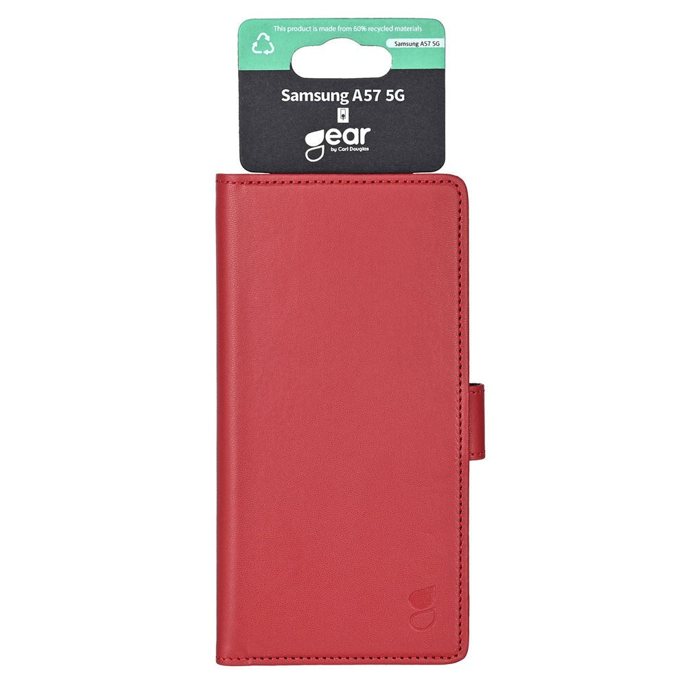 Samsung Galaxy A57 GEAR Kunstlæder Flip Cover - Rød
