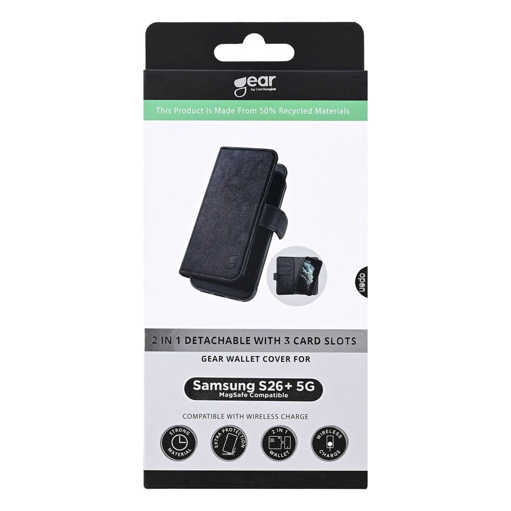 Samsung Galaxy S26+ (Plus) GEAR 2-i-1 Flip Cover - MagSafe Kompatibel - Sort