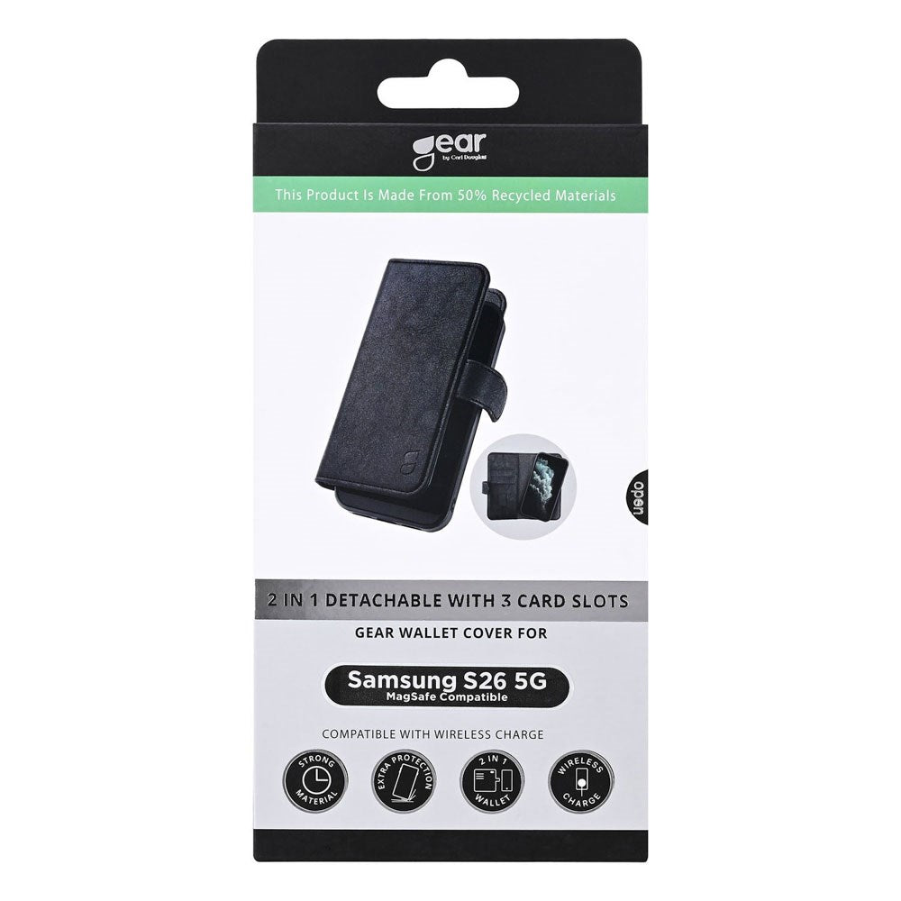 Samsung Galaxy S26 GEAR 2-i-1 Flip Cover - MagSafe Kompatibel - Sort