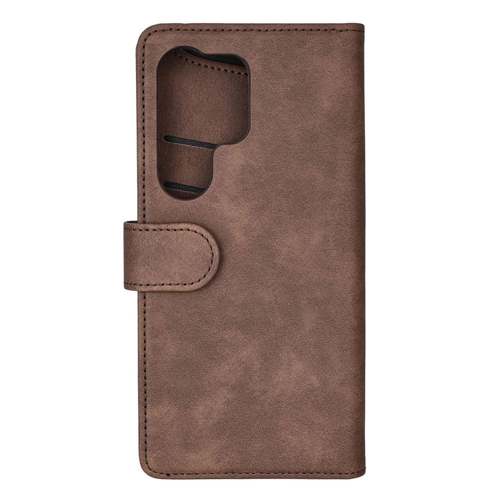 Samsung Galaxy S26 Ultra GEAR Kunstlæder Flip Cover - MagSafe Kompatibel - Brun