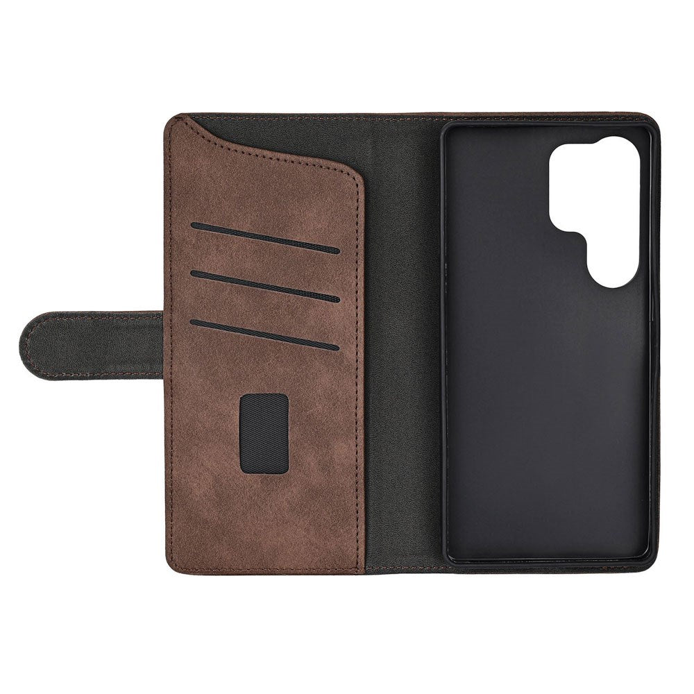 Samsung Galaxy S26 Ultra GEAR Kunstlæder Flip Cover - MagSafe Kompatibel - Brun
