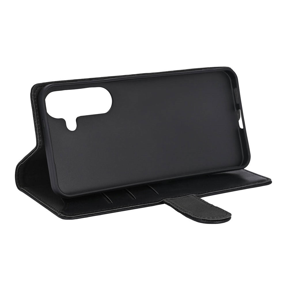 Samsung Galaxy S26+ (Plus) GEAR Kunstlæder Flip Cover - MagSafe Kompatibel - Sort