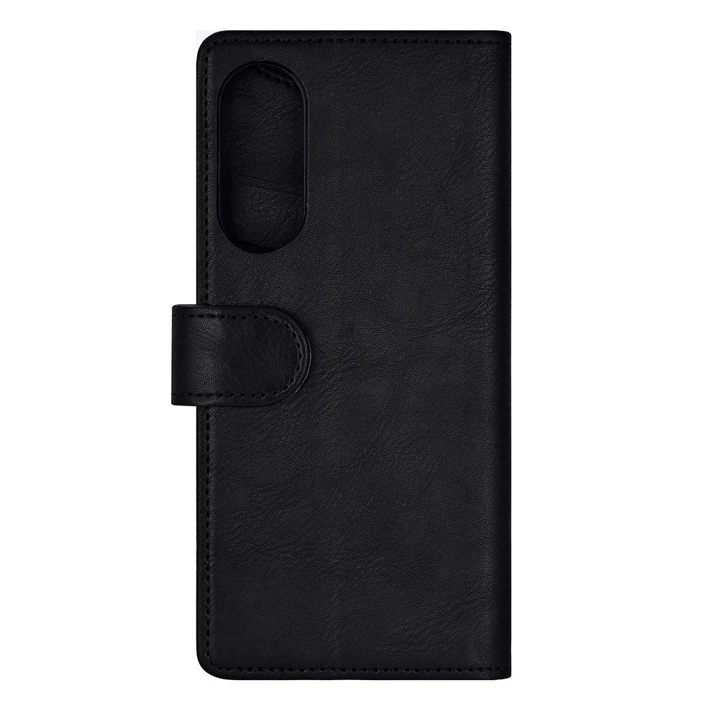 Samsung Galaxy S25 Edge GEAR Kunstlæder Flip Cover - MagSafe Kompatibel - Sort