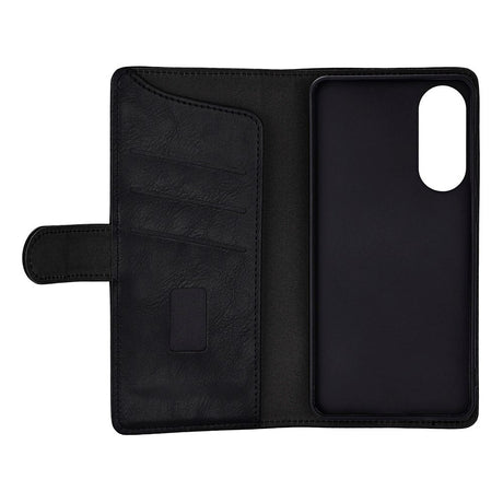 Samsung Galaxy S25 Edge GEAR Kunstlæder Flip Cover - MagSafe Kompatibel - Sort