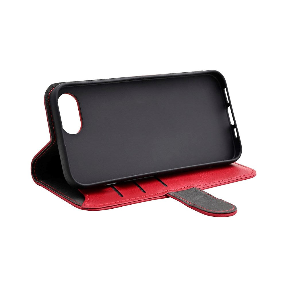 iPhone 17e / 16e GEAR Kunstlæder Flip Cover - MagSafe Kompatibel - Rød
