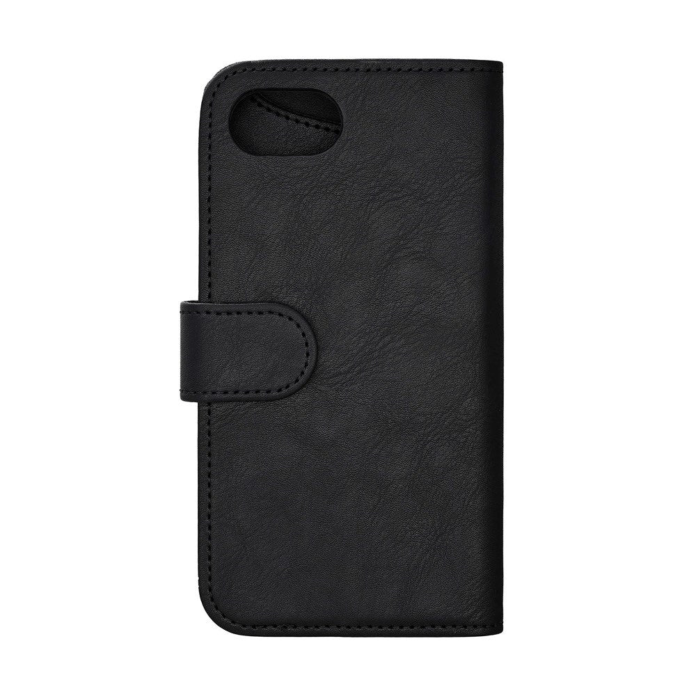iPhone 17e / 16e GEAR Kunstlæder Flip Cover - MagSafe Kompatibel - Sort
