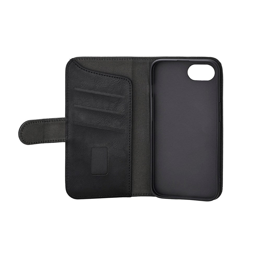 iPhone 17e / 16e GEAR Kunstlæder Flip Cover - MagSafe Kompatibel - Sort