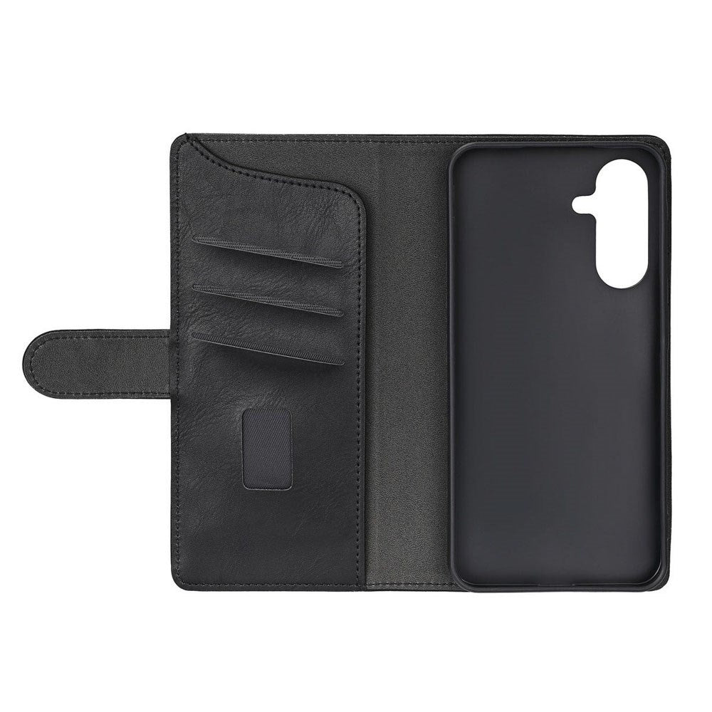 Samsung Galaxy A56 (5G) GEAR Genanvendt Kunstlæder Flip Cover m. Pung - Sort