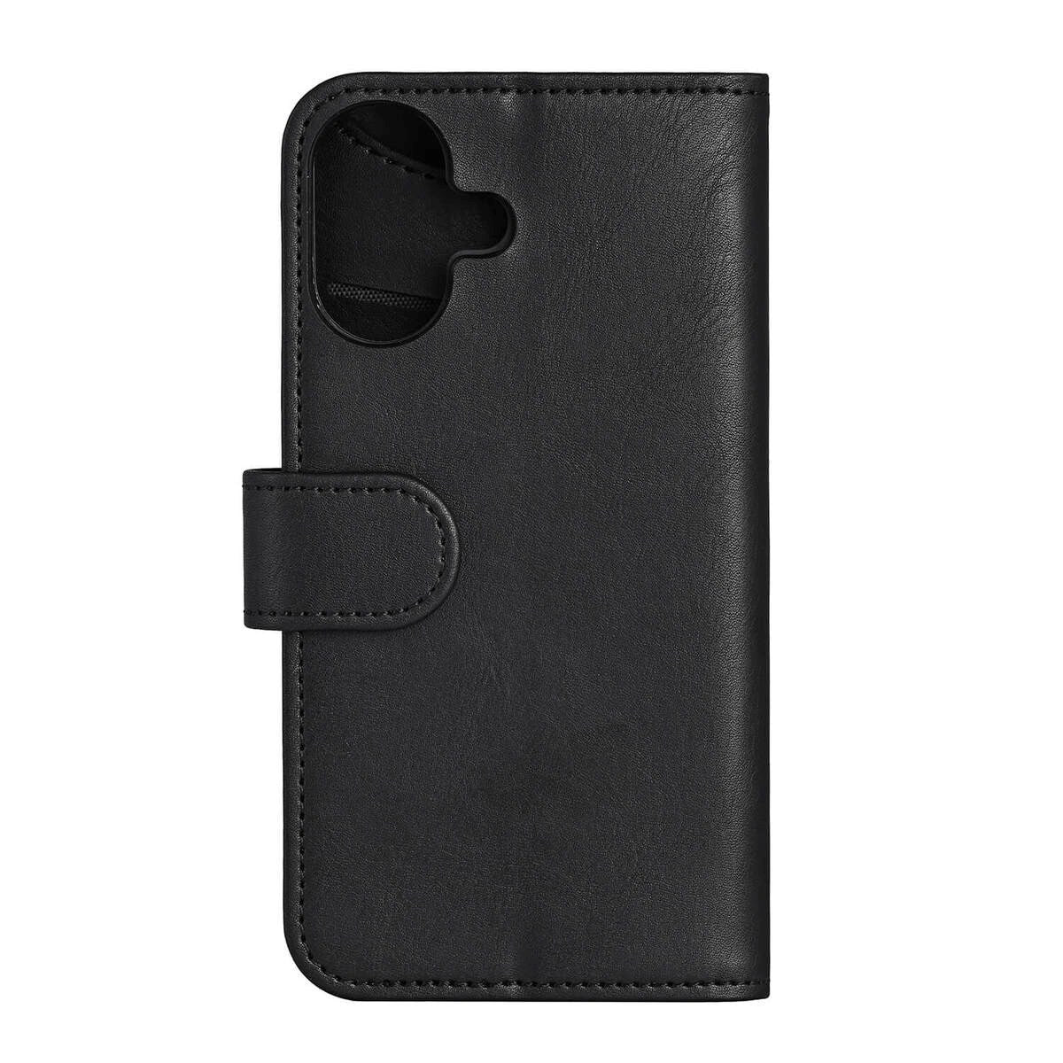 iPhone 16 Plus GEAR Læder Cover m. Pung 3 kort - MagSafe Kompatibel - Sort