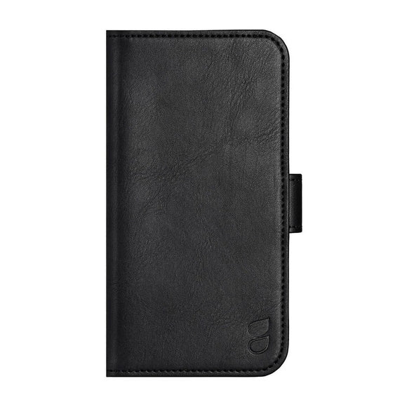 iPhone 16 Plus GEAR Læder Cover m. Pung 3 kort - MagSafe Kompatibel - Sort