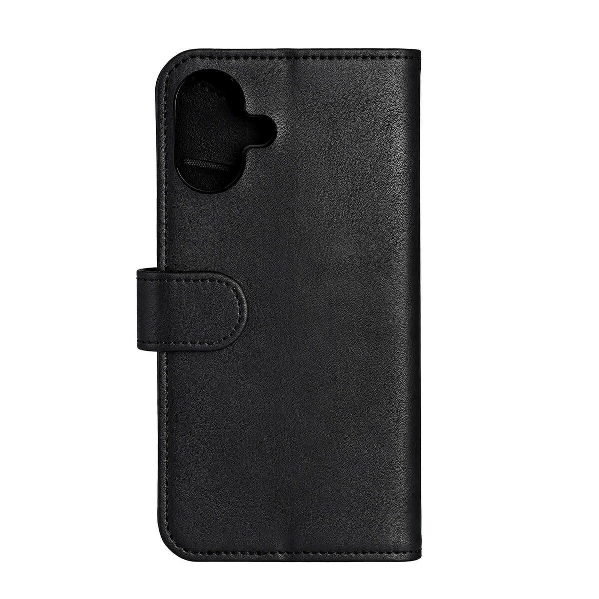 iPhone 16 GEAR Læder Cover m. Pung 3 kort - MagSafe Kompatibel - Sort