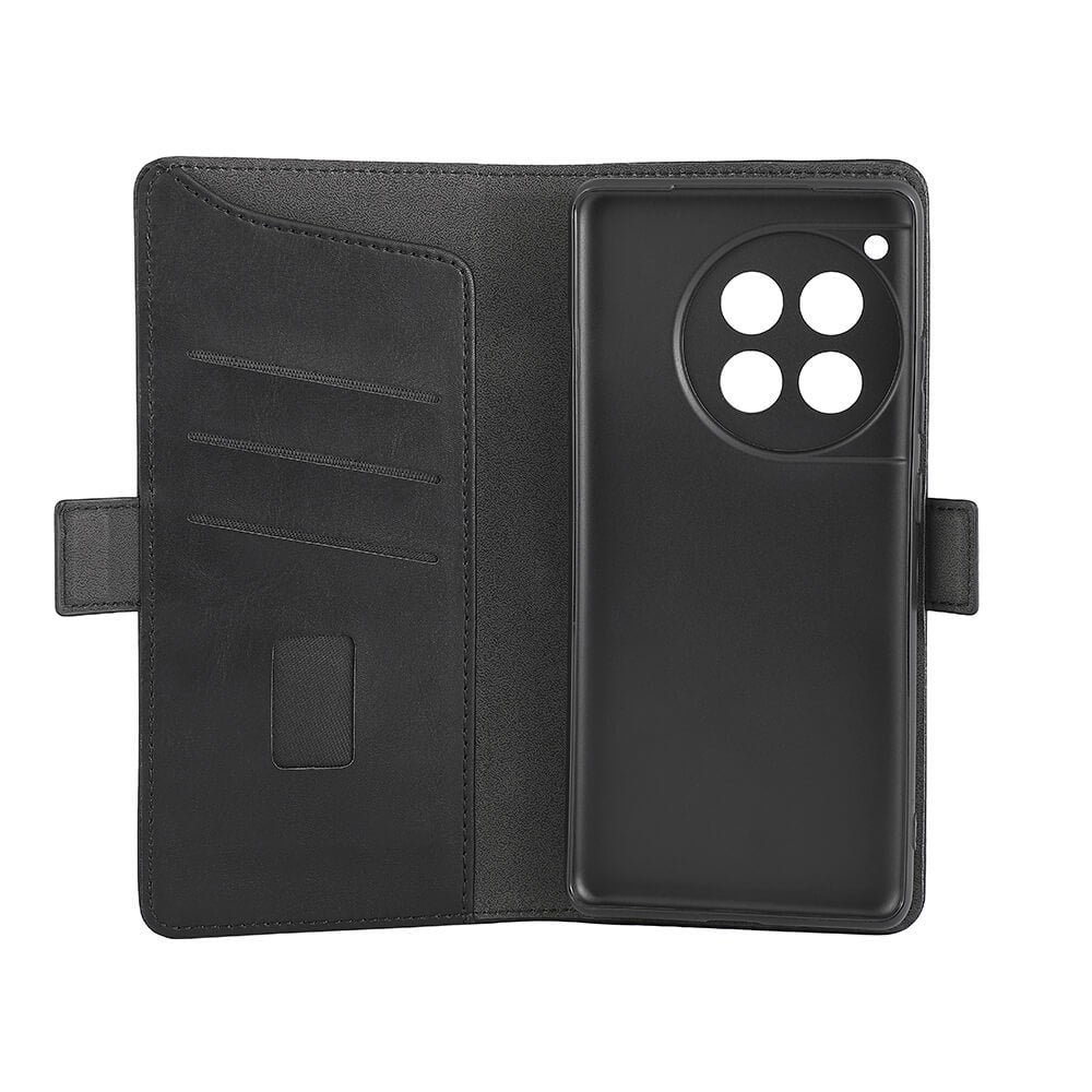 GEAR OnePlus 12R Læder Cover m. Pung - Sort