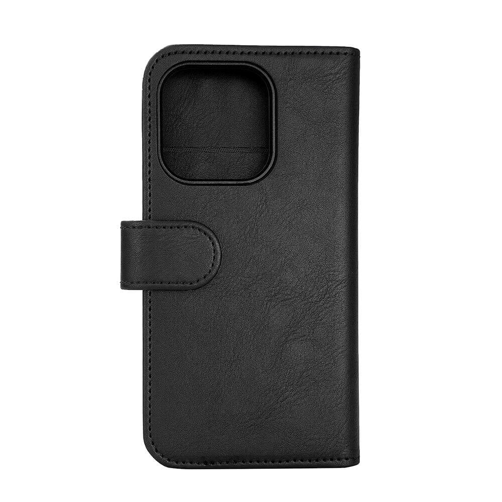 iPhone 15 Pro GEAR Læder Cover 2-i-1 m. Pung 3 Kort - Sort